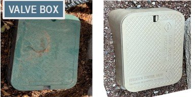 valve box labeled
